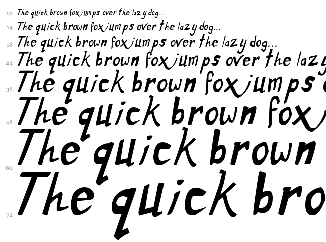 Dirty Duo font waterfall